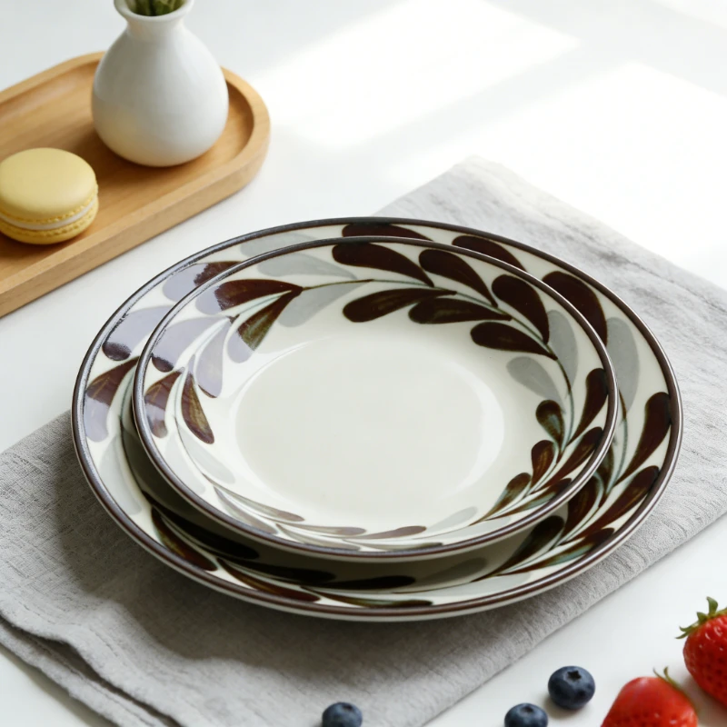 New Chinese Style Series Ceramic Bowls and Plates Set Retro Japanese Style Rice Soup Bowl Home Dinner Deep Dish Tableware Gift
New Chinese Style Series Ceramic Bowls and Plates Set Retro Japanese Style Rice Soup Bowl Home Dinner Deep Dish Tableware Gift