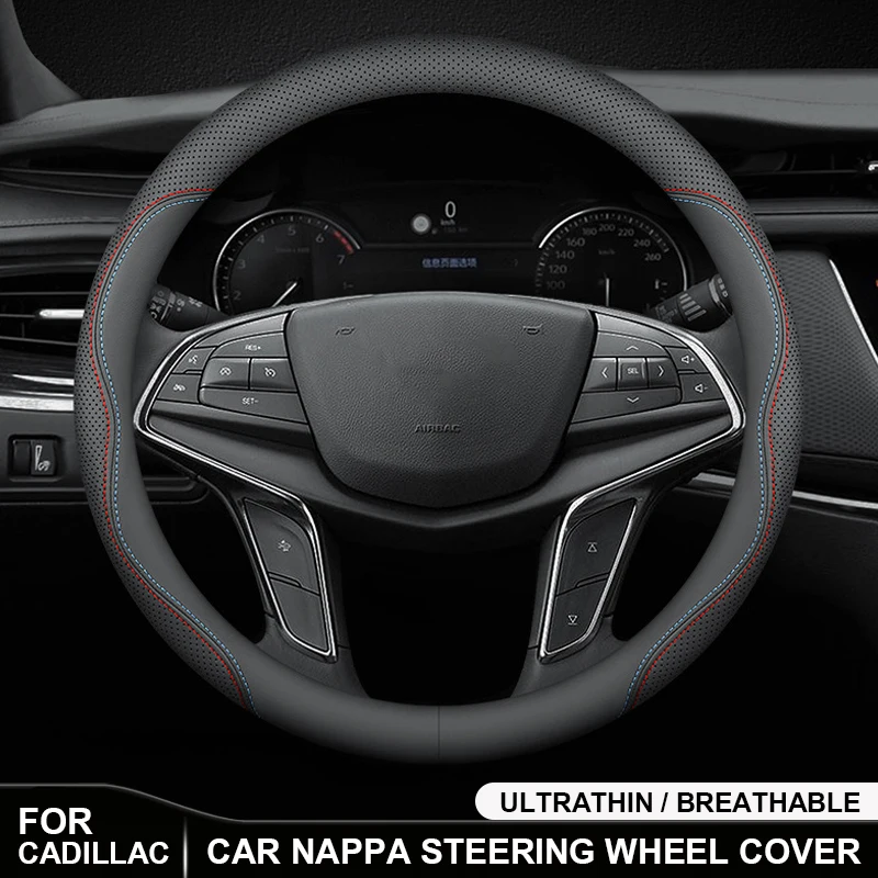 Leather Car Steering Wheel Cover For Cadillac Escalade CTS ATS SRX SLS STS XTS XT5 XT4 XT6 CT4 CT5 CT6 GT4 ATS-L XLR LYRIQ OPTIQ
Leather Car Steering Wheel Cover For Cadillac Escalade CTS ATS SRX SLS STS XTS XT5 XT4 XT6 CT4 CT5 CT6 GT4 ATS-L XLR LYRIQ OPTIQ