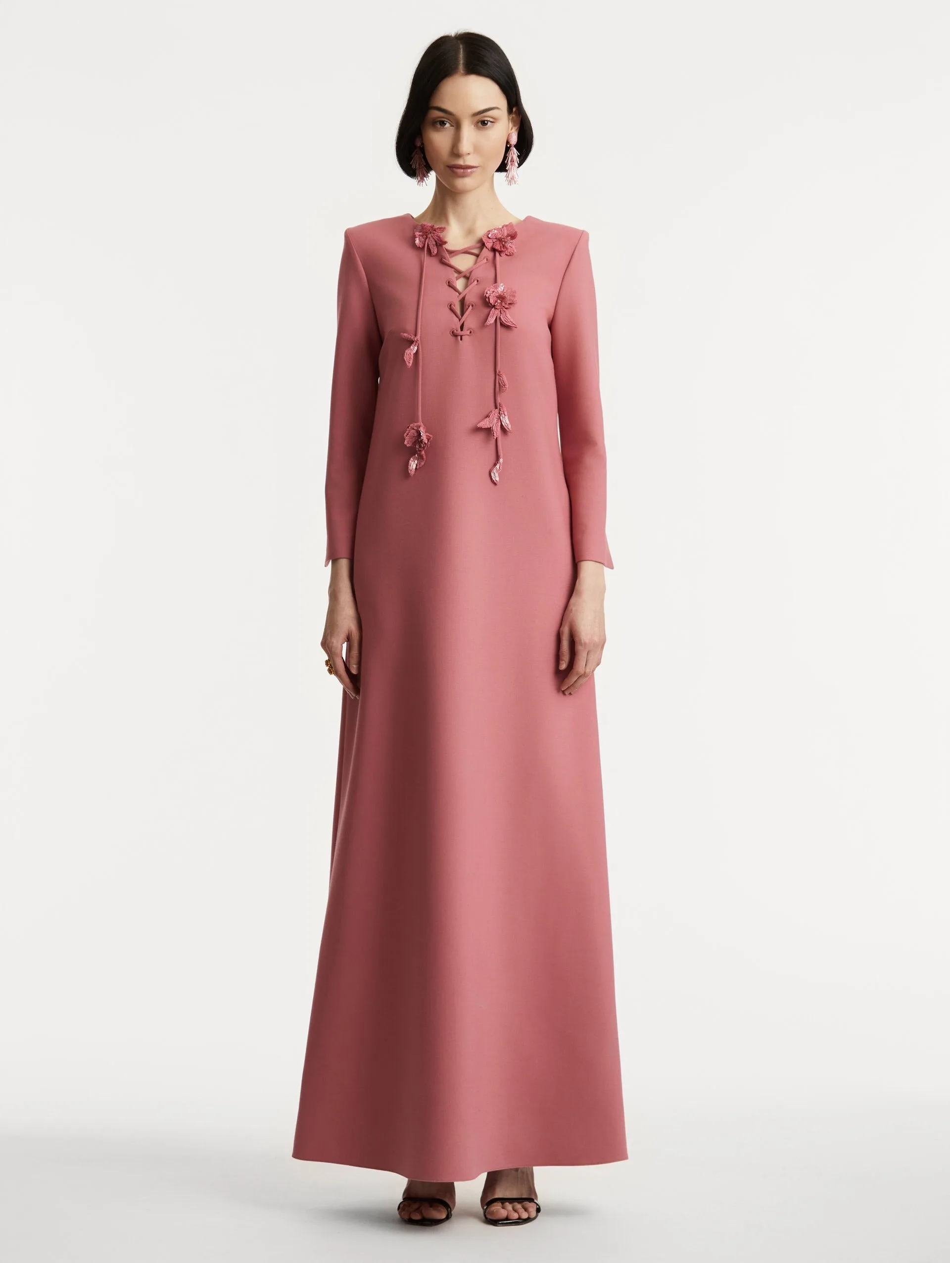 2026 Spring Runway Dress Fashion Women's Pink Silk Dress Long Sexy Ladies Wool Midi Dress With Sequins
2026 Spring Runway Dress Fashion Women's Pink Silk Dress Long Sexy Ladies Wool Midi Dress With Sequins