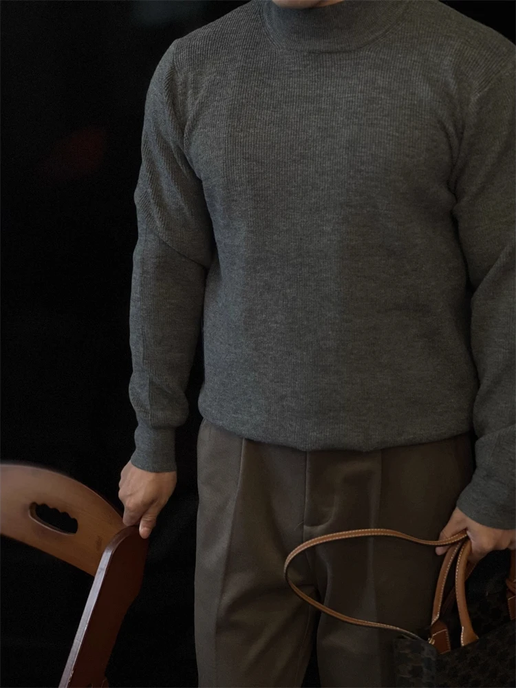 Warm Knitted Sweater Pure Color f High Collar Casual Sle Men's Inner irt Versatile Lazy Sle Autumn Winter Faion
Warm Knitted Sweater Pure Color f High Collar Casual Sle Men's Inner irt Versatile Lazy Sle Autumn Winter Faion