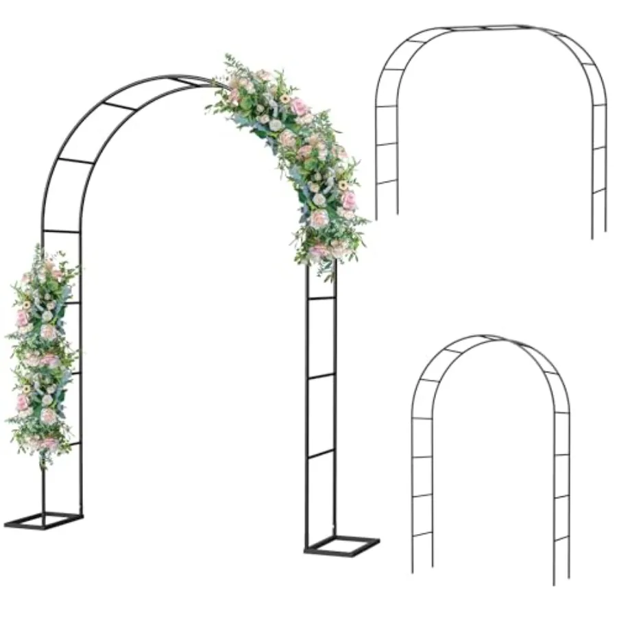 Metal Garden Arch Trellis Arbor Wedding Arch Stand with Steel Frame 5.3'W * 7.6'H or 7.9'W * 6.3'H Ft for Garden Arbor Trellis
Metal Garden Arch Trellis Arbor Wedding Arch Stand with Steel Frame 5.3'W * 7.6'H or 7.9'W * 6.3'H Ft for Garden Arbor Trellis