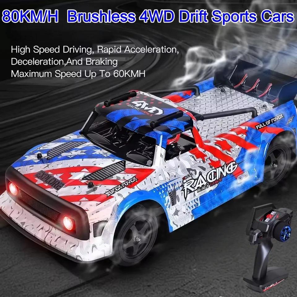 80KM/H Brushless High Speed 4WD Racing Drift Metal RC Car 1:12 Flat Running Style Car Linkage Lighting Remote Control Toy Giftss
80KM/H Brushless High Speed 4WD Racing Drift Metal RC Car 1:12 Flat Running Style Car Linkage Lighting Remote Control Toy Giftss