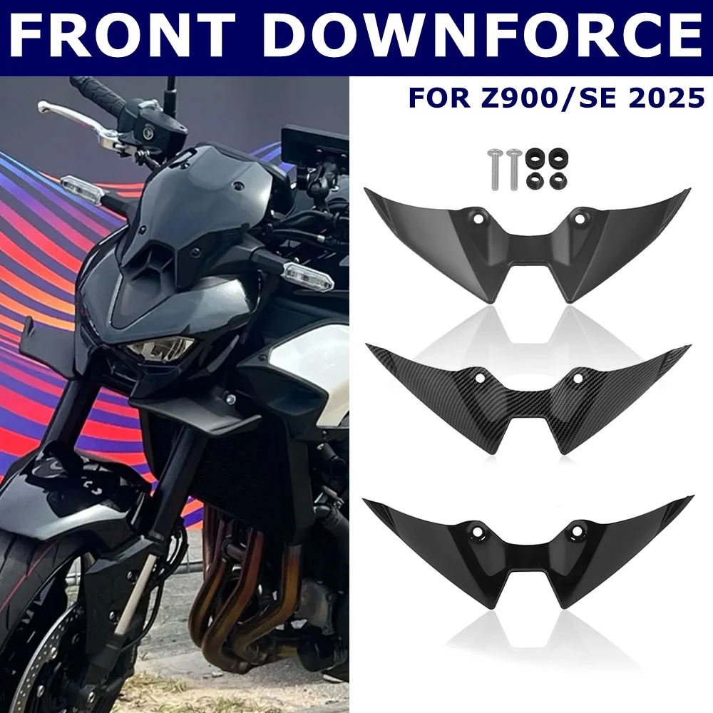 Передний спойлер для мотоцикла Kawasaki Z900 Z900SE Z 900 SE 2025, прижимная сила, крышка ветрового крыла, конус, голый аэродинамический обтекатель, крылышко 
Передний спойлер для мотоцикла Kawasaki Z900 Z900SE Z 900 SE 2025, прижимная сила, крышка ветрового крыла, конус, голый аэродинамический обтекатель, крылышко