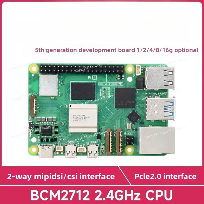 5th generation official model Pi 5 2/4/8 GB development board kit open source hardware
5th generation official model Pi 5 2/4/8 GB development board kit open source hardware