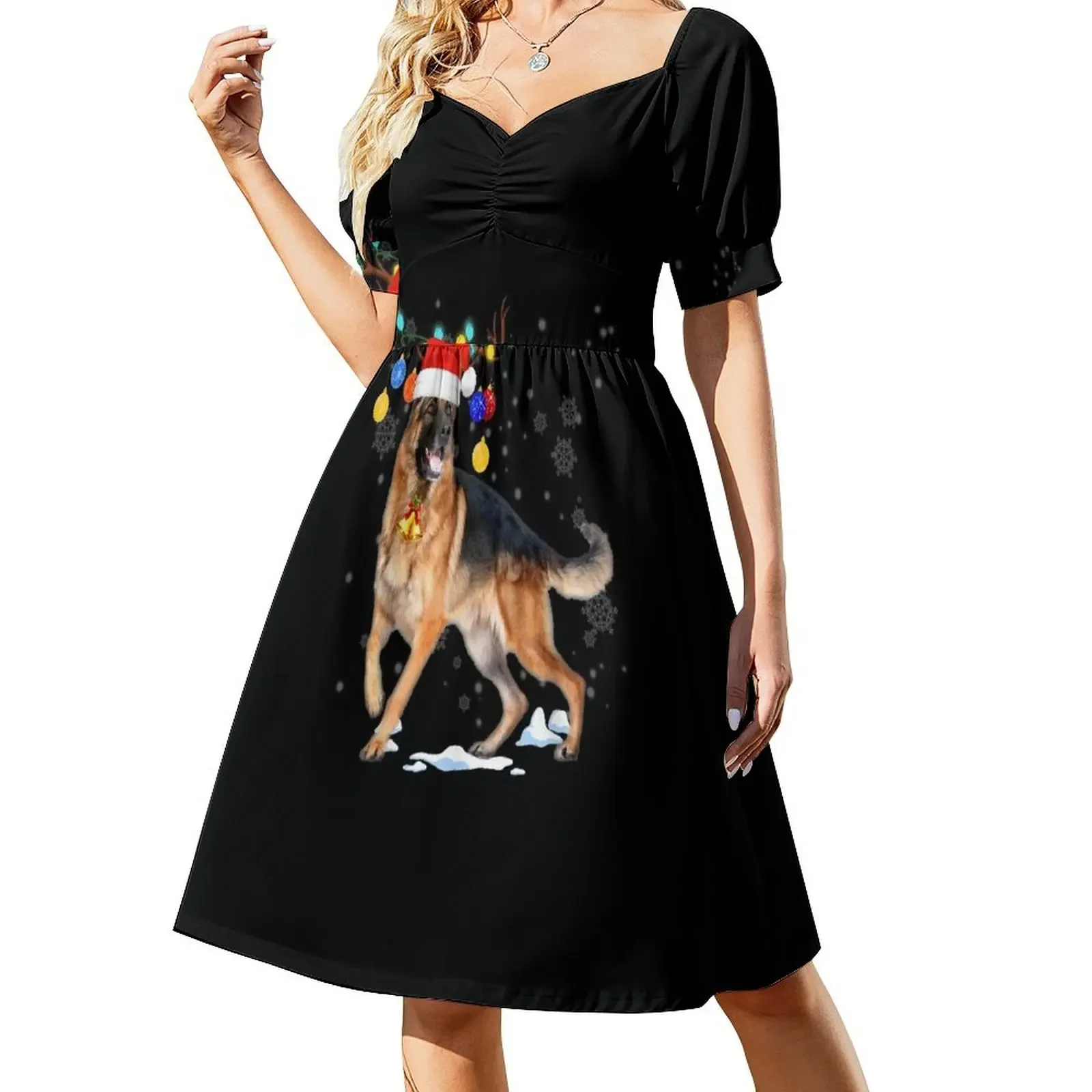 Christmas Lights German Shepherd Dogs Short-Sleeved Dress ladies dresses for women 2025 Cocktail of dresses
Christmas Lights German Shepherd Dogs Short-Sleeved Dress ladies dresses for women 2025 Cocktail of dresses