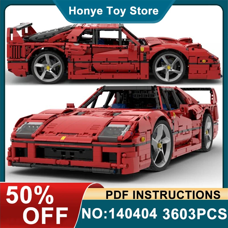 НОВЫЙ высокотехнологичный F40 SP3 MOC-140404 супер спортивный гоночный автомобиль Ferraried строительные блоки игрушка-головоломка подарки на день рождения для детей
НОВЫЙ высокотехнологичный F40 SP3 MOC-140404 супер спортивный гоночный автомобиль Ferraried строительные блоки игрушка-головоломка подарки на день рождения для детей