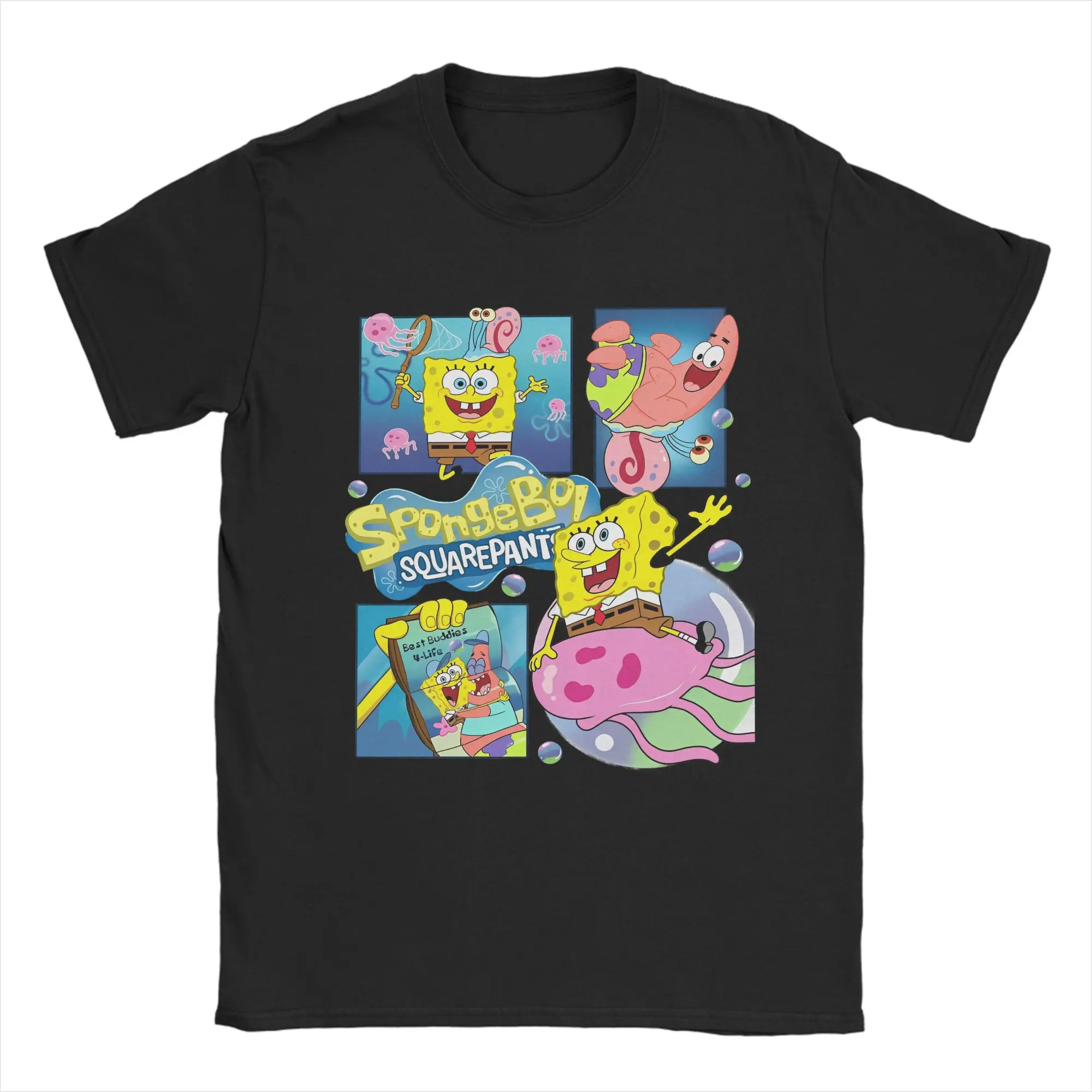 Fashion SpongeBobed Anime Cartoon T Shirt for Men Women 100% Cotton T-shirts Short Sleeve Clothes
Fashion SpongeBobed Anime Cartoon T Shirt for Men Women 100% Cotton T-shirts Short Sleeve Clothes