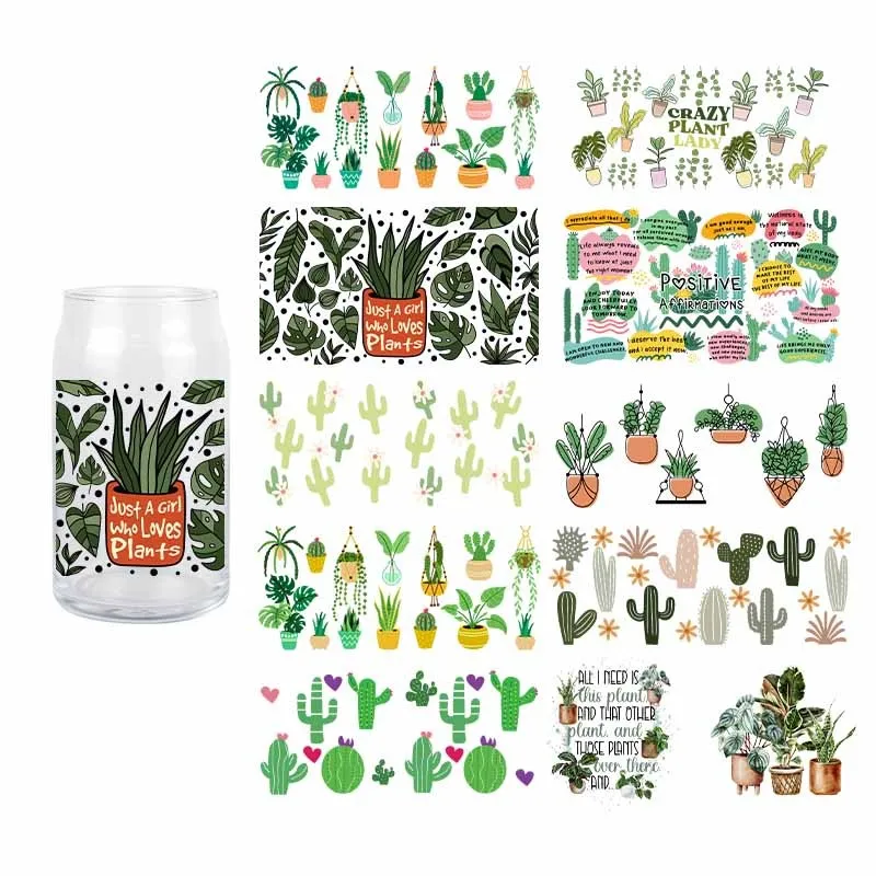 3D Plant UV DTF Green Theme Transfer Sticker Wraps Cup Libbey Glass Waterproof Scratch Resistant Decals
3D Plant UV DTF Green Theme Transfer Sticker Wraps Cup Libbey Glass Waterproof Scratch Resistant Decals