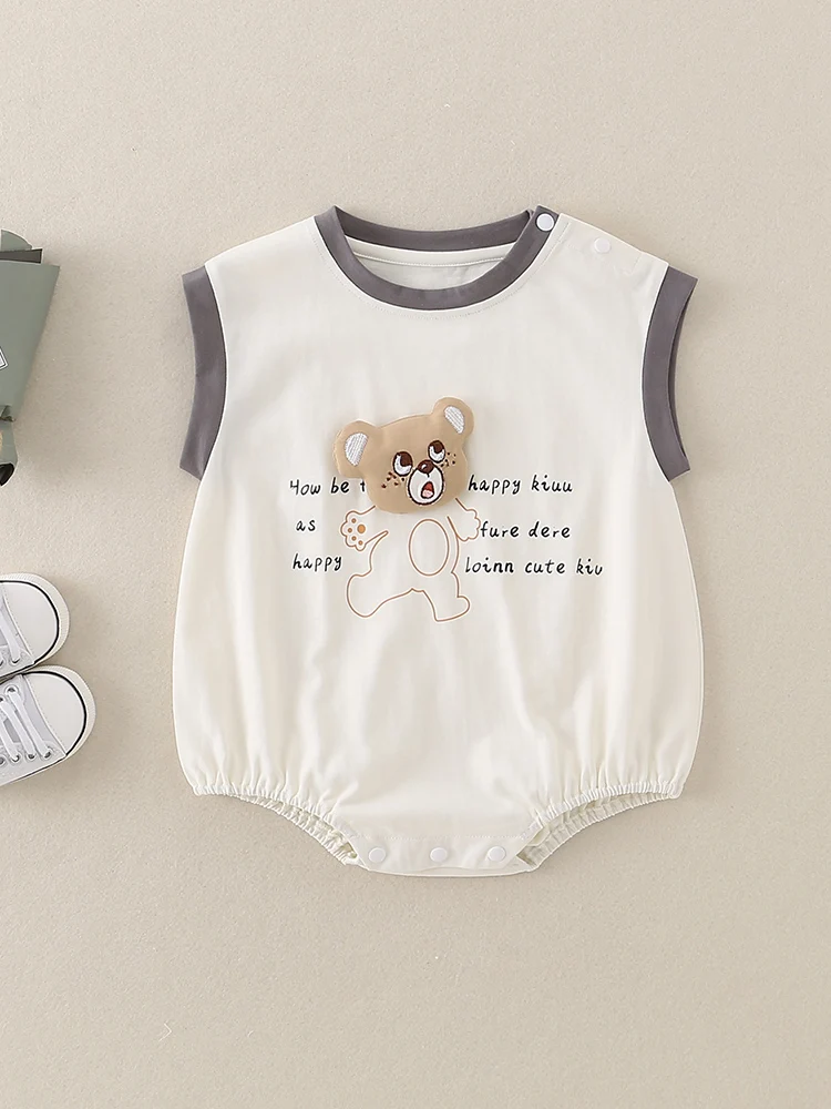 Pure Cotton Summer Newborn Baby Boy Rer Svel e Bot Feeding Suit Cartoon Cler Trendy Baby Clothes
Pure Cotton Summer Newborn Baby Boy Rer Svel e Bot Feeding Suit Cartoon Cler Trendy Baby Clothes