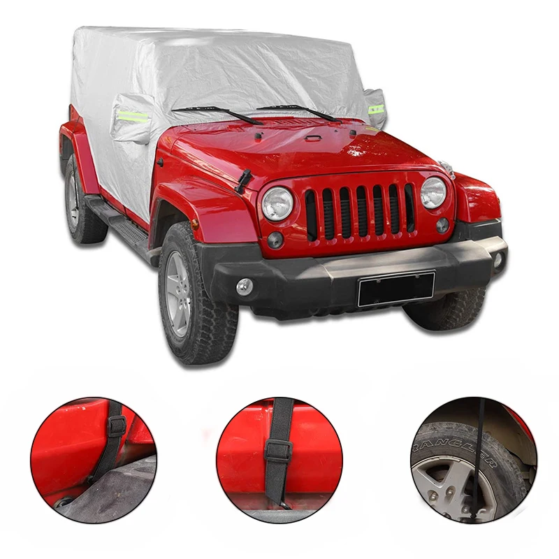Auto Roof Half Cover Sunshade Heat Shield 2/4 Door Version Car Cover For JEEP Wrangler 2 Door/4 Anti UV Sunshade Dust Protector
Auto Roof Half Cover Sunshade Heat Shield 2/4 Door Version Car Cover For JEEP Wrangler 2 Door/4 Anti UV Sunshade Dust Protector