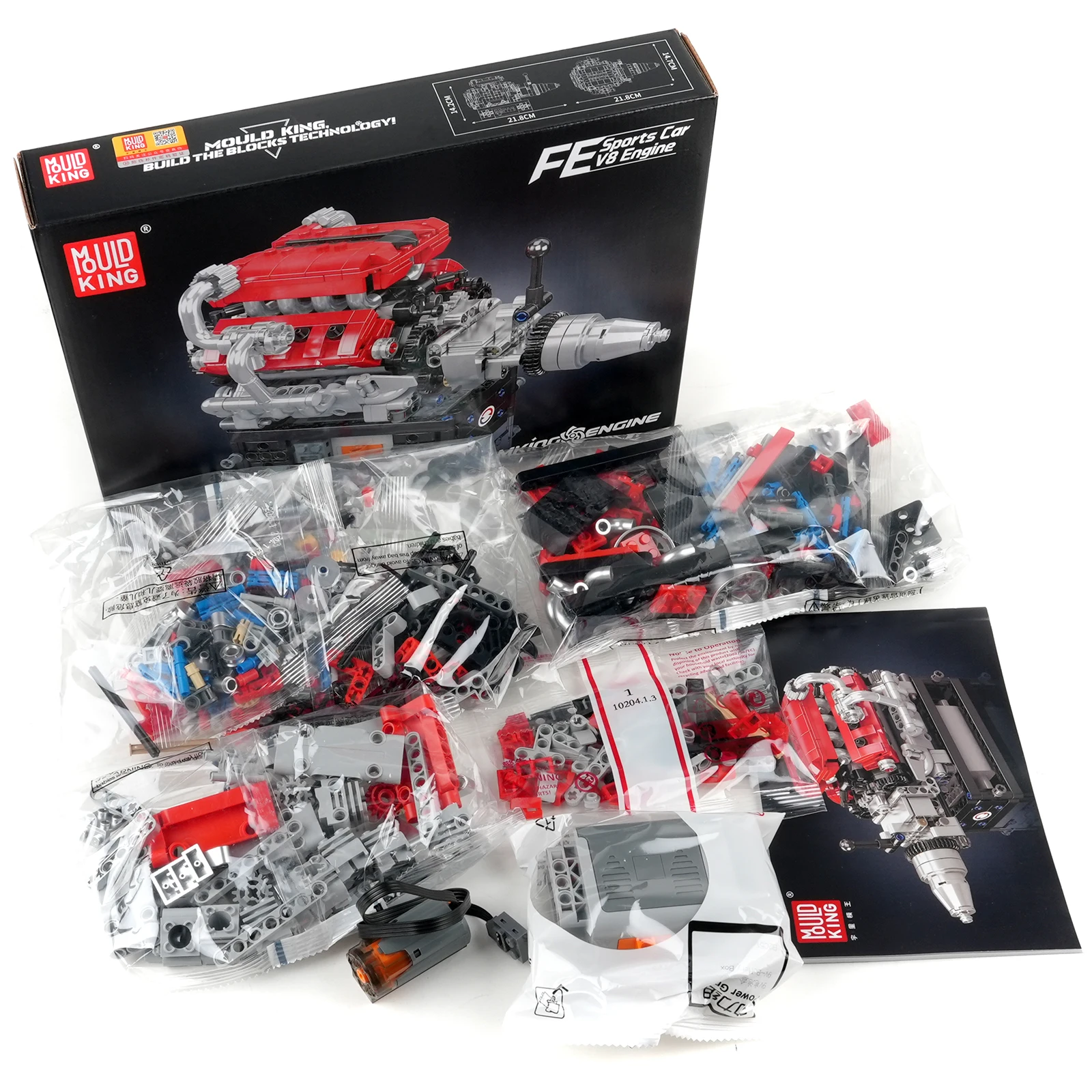 Simulation 10204 Sports Car V8 Engine MOC Building Block With Motor 750+pcs Assembled Collection Model Small Bricks Toy Boy Gift
Simulation 10204 Sports Car V8 Engine MOC Building Block With Motor 750+pcs Assembled Collection Model Small Bricks Toy Boy Gift