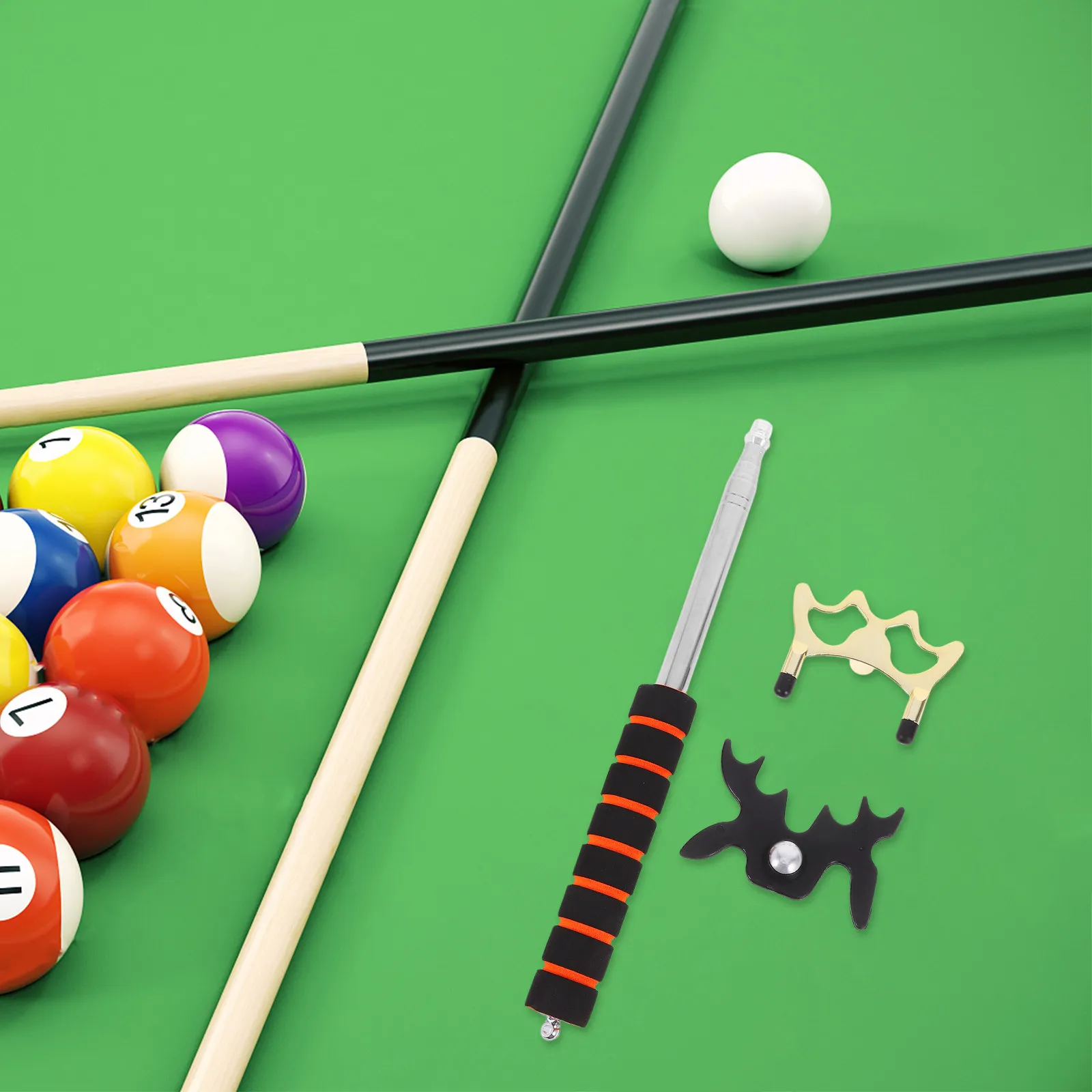 1Set Pool Cue Bridge Stick Retractable Adjustable Stable Nonslip Grip Professional Billiard Supplies Billiards Table
1Set Pool Cue Bridge Stick Retractable Adjustable Stable Nonslip Grip Professional Billiard Supplies Billiards Table