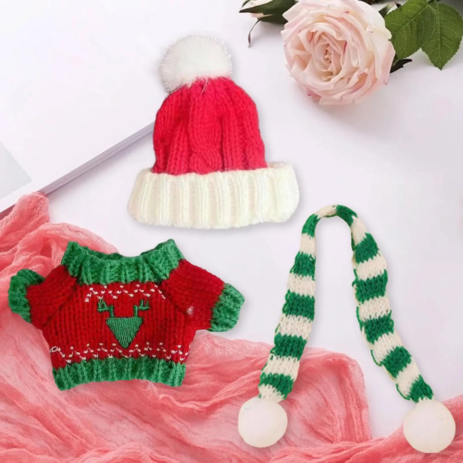 Doll Sweater Clothes Set, Doll Outfits Scarf Hat Costumes ,Dress up, Girls Gift Winter Doll Clothing Accessories ,
Doll Sweater Clothes Set, Doll Outfits Scarf Hat Costumes ,Dress up, Girls Gift Winter Doll Clothing Accessories ,