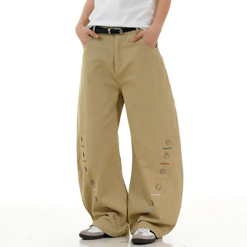 Retro Design Multi Breasted Curved Jeans Korean Men And Women Casual Lazy Wide Leg Pants Straight Leg Pants
Retro Design Multi Breasted Curved Jeans Korean Men And Women Casual Lazy Wide Leg Pants Straight Leg Pants
