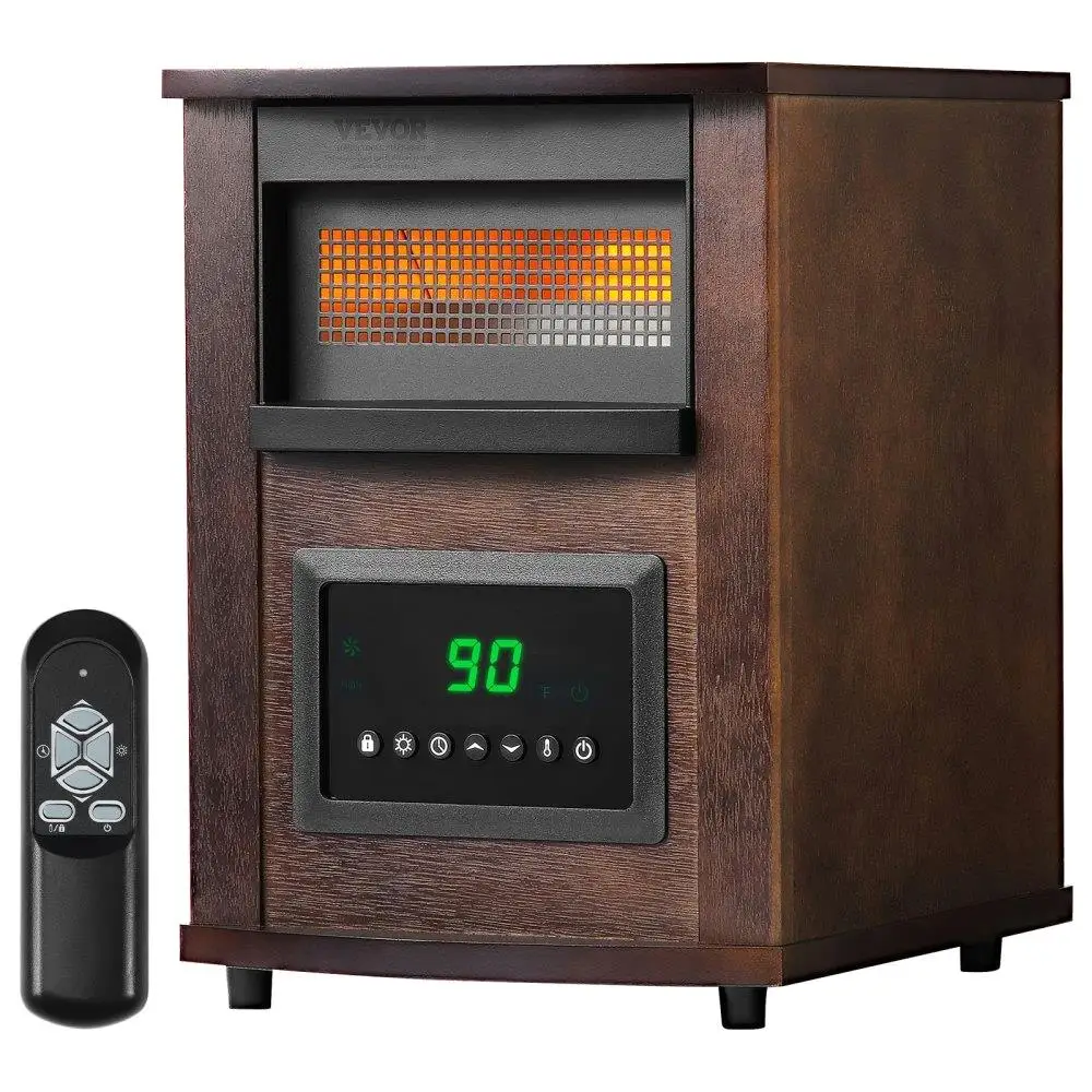 Infrared Heater 1500W Remote Control Electric Space Heater LED Patio Heater with 3 Speeds Timer Overheat Tip-Over Protection
Infrared Heater 1500W Remote Control Electric Space Heater LED Patio Heater with 3 Speeds Timer Overheat Tip-Over Protection
