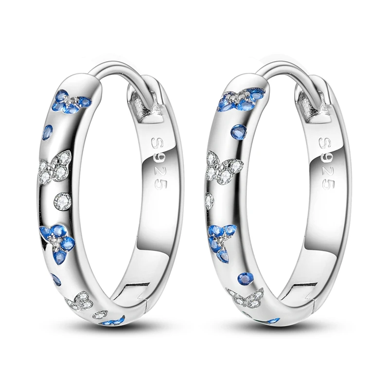 925 Sterling Silver Sparkling Butterfly Hoop Earrings CZ Zircon Earrings For Women Fine Birthday Anniversary Jewelry Gifts
925 Sterling Silver Sparkling Butterfly Hoop Earrings CZ Zircon Earrings For Women Fine Birthday Anniversary Jewelry Gifts