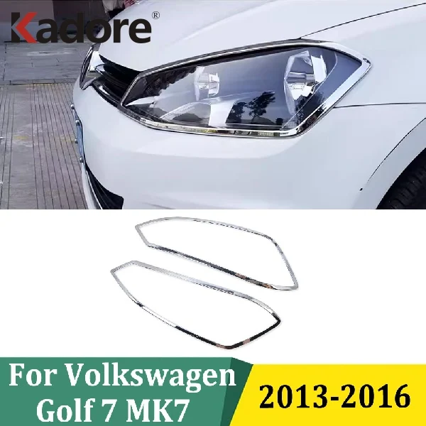 For Volkswagen VW Golf 7 MK7 2013 2014 2015 2016 ABS Chrome Headlight Hood Bezels Front Head Lights Lamps Covers Trim
For Volkswagen VW Golf 7 MK7 2013 2014 2015 2016 ABS Chrome Headlight Hood Bezels Front Head Lights Lamps Covers Trim