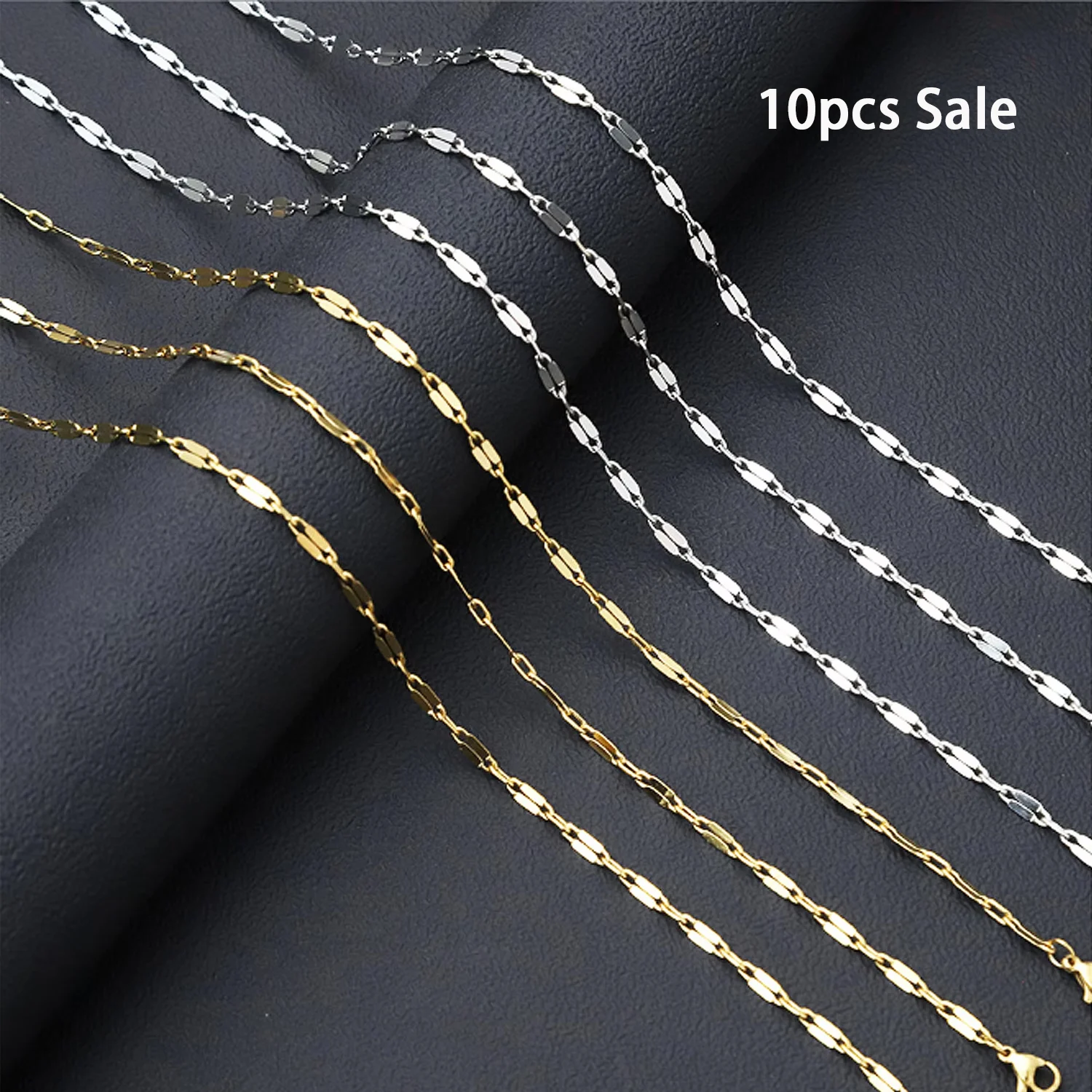10pcs/lot Women Men Pendant Choker Accessory Wholesale Stainless Steel Silver Color Chains Necklace Clavicle collar Jewelry
10pcs/lot Women Men Pendant Choker Accessory Wholesale Stainless Steel Silver Color Chains Necklace Clavicle collar Jewelry