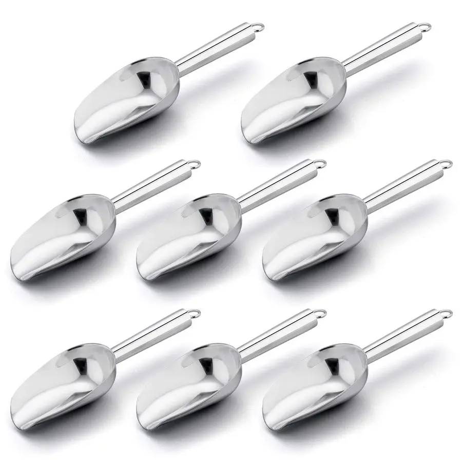 Набор из 8 ложек-совок, 3 унции, из нержавеющей стали, для льда, конфет, муки, сахара, металлические универсальные ложки для свадеб, десертных фуршетов
Набор из 8 ложек-совок, 3 унции, из нержавеющей стали, для льда, конфет, муки, сахара, металлические универсальные ложки для свадеб, десертных фуршетов