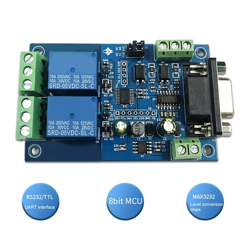 Hot TTKK DC7-24V Power Supply 2 Channel Modbus RTU Relay Module RS232/TTL UART Support Modbus RTU 2 Way Input 2 Way Output
Hot TTKK DC7-24V Power Supply 2 Channel Modbus RTU Relay Module RS232/TTL UART Support Modbus RTU 2 Way Input 2 Way Output