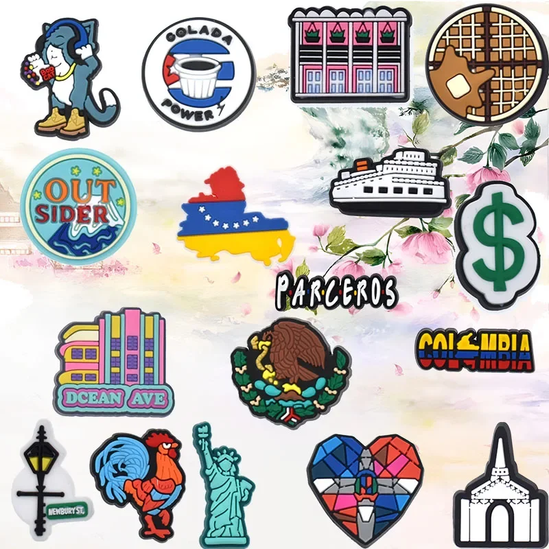 Shoe Charms for Crocs Accessories Turkey Shoes Charm for Croc Decorations Pins Men Accessory Jeans Woman Clogs Clips Badges
Shoe Charms for Crocs Accessories Turkey Shoes Charm for Croc Decorations Pins Men Accessory Jeans Woman Clogs Clips Badges