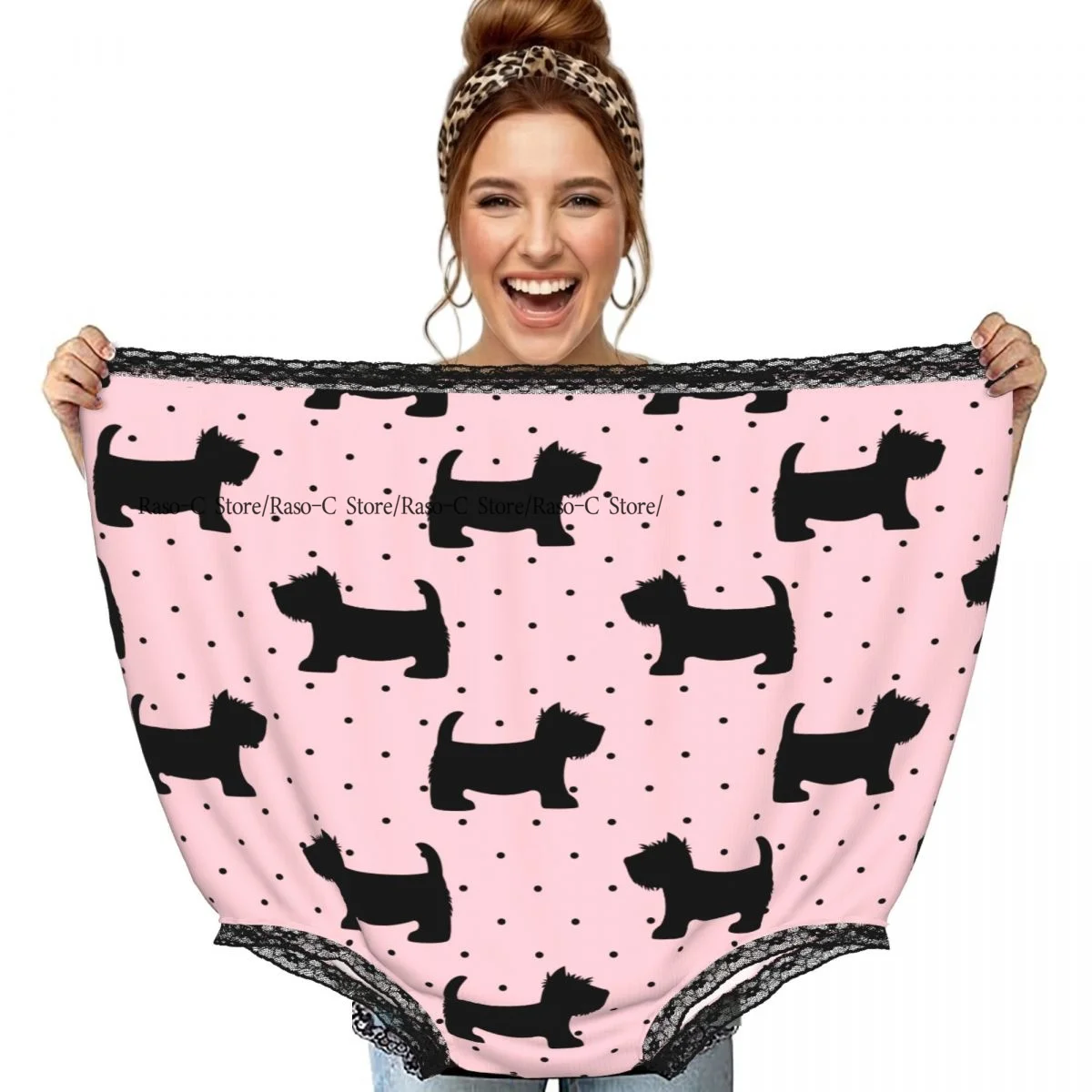 Cute Scottish Terrier On Pink Polka Dots Grandma Underwear Interesting Prank Funny Gift Panties
Cute Scottish Terrier On Pink Polka Dots Grandma Underwear Interesting Prank Funny Gift Panties