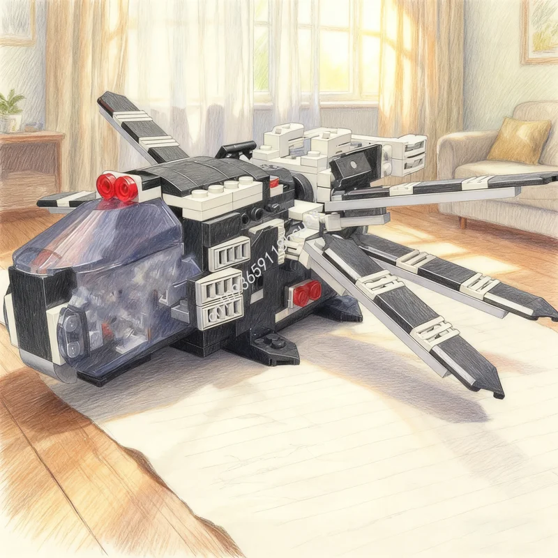 297 шт. MOC императорский орнитотер, альтернативная сборка, боевая модель звезды, строительные блоки, строительные рождественские подарки, идея для сборки игрушек
297 шт. MOC императорский орнитотер, альтернативная сборка, боевая модель звезды, строительные блоки, строительные рождественские подарки, идея для сборки игрушек