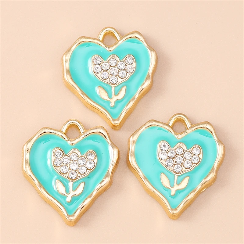 20pcs 20x23mm Cute Enamel Love Heart Flower Charms Pendants for Making Earrings Necklaces Bracelets DIY Crafts Jewelry Findings
20pcs 20x23mm Cute Enamel Love Heart Flower Charms Pendants for Making Earrings Necklaces Bracelets DIY Crafts Jewelry Findings