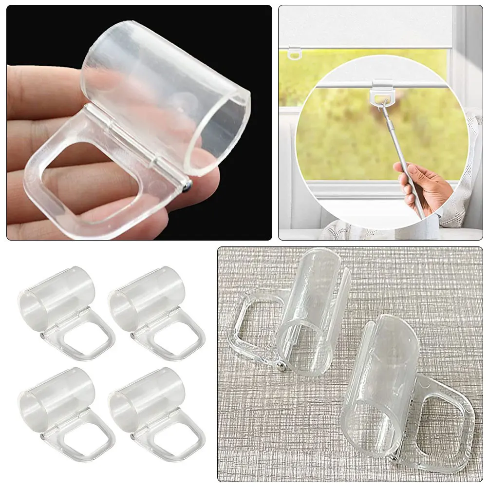 8 Pcs Folding Curtain Hook Handle Roller Blinds for Windows Clear Mini Plastic Shade
8 Pcs Folding Curtain Hook Handle Roller Blinds for Windows Clear Mini Plastic Shade