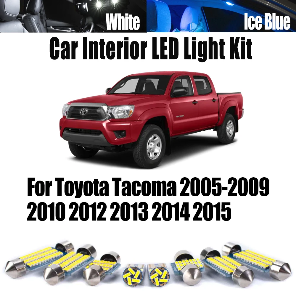 8Pcs Car Reading Bulbs Set For Toyota Tacoma 2005-2009 2010 2012 2013 2014 2015 LED Interior Dome Map Number Plate Light Canbus
8Pcs Car Reading Bulbs Set For Toyota Tacoma 2005-2009 2010 2012 2013 2014 2015 LED Interior Dome Map Number Plate Light Canbus