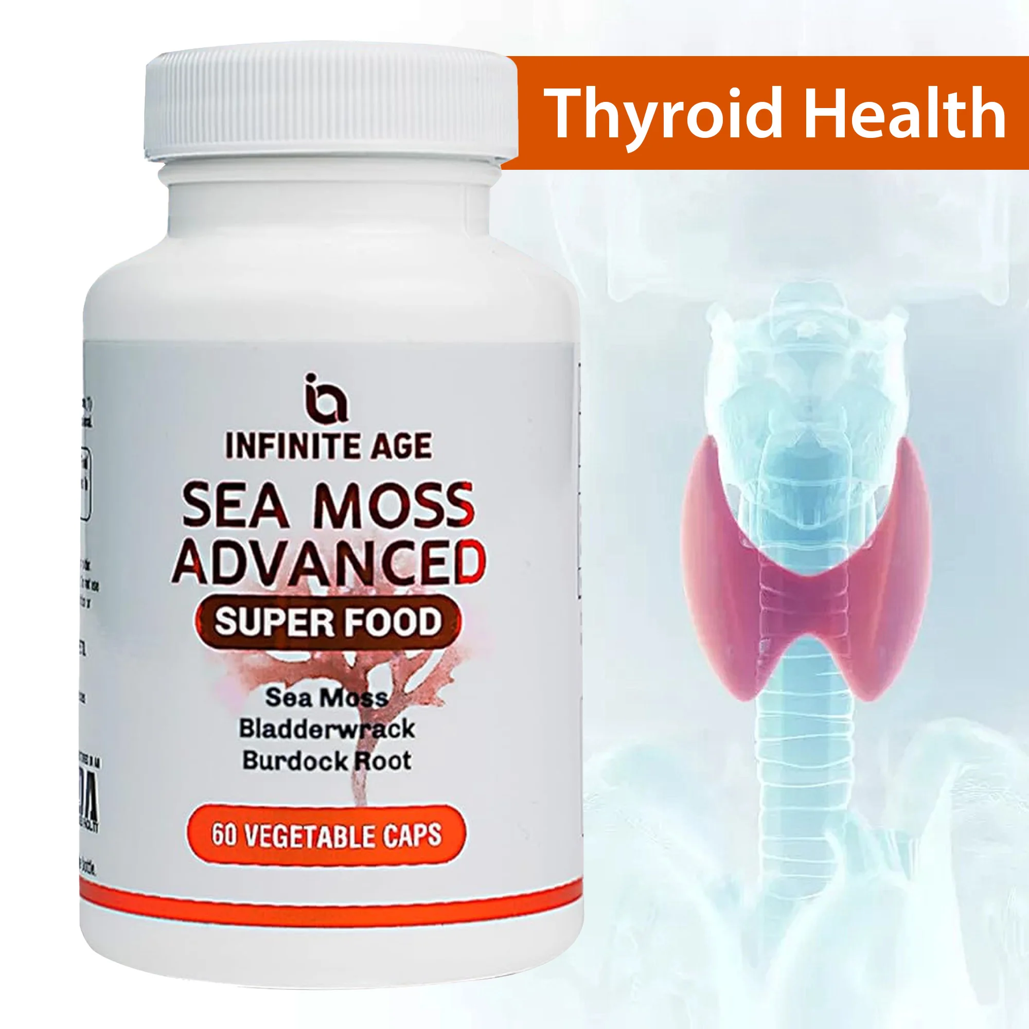 Sea Moss Advanced Superfood Capsules - Immune Health, Skin Support, Joints, Detox, Cleansing, Dietary Supplement
Sea Moss Advanced Superfood Capsules - Immune Health, Skin Support, Joints, Detox, Cleansing, Dietary Supplement