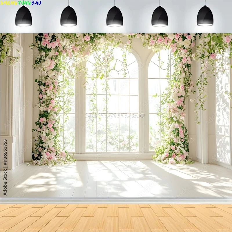 Wedding With Grand White Floral Archway Photography Backdrops Church Luxurious White Room Window Photo Background HL-06
Wedding With Grand White Floral Archway Photography Backdrops Church Luxurious White Room Window Photo Background HL-06