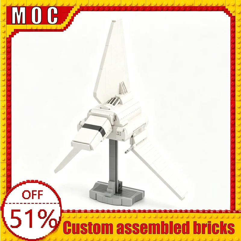 776PCS Lambda Class T 4A Shuttle Sci Fi Technology Exploration Building Blocks MOC Model DIY Assembly Educational Birthday Gift
776PCS Lambda Class T 4A Shuttle Sci Fi Technology Exploration Building Blocks MOC Model DIY Assembly Educational Birthday Gift