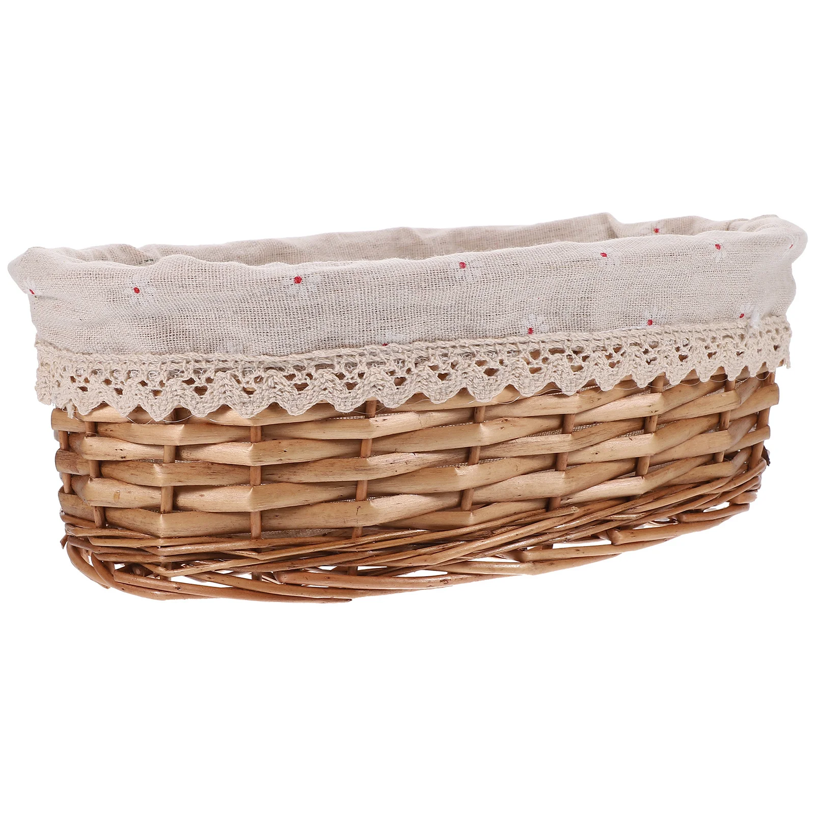 Simple Woven Storage Basket Retro Elegant Weaving Design Multipurpose Use for Fruits Bread Dessert Eggs Home Restaurant Display
Simple Woven Storage Basket Retro Elegant Weaving Design Multipurpose Use for Fruits Bread Dessert Eggs Home Restaurant Display