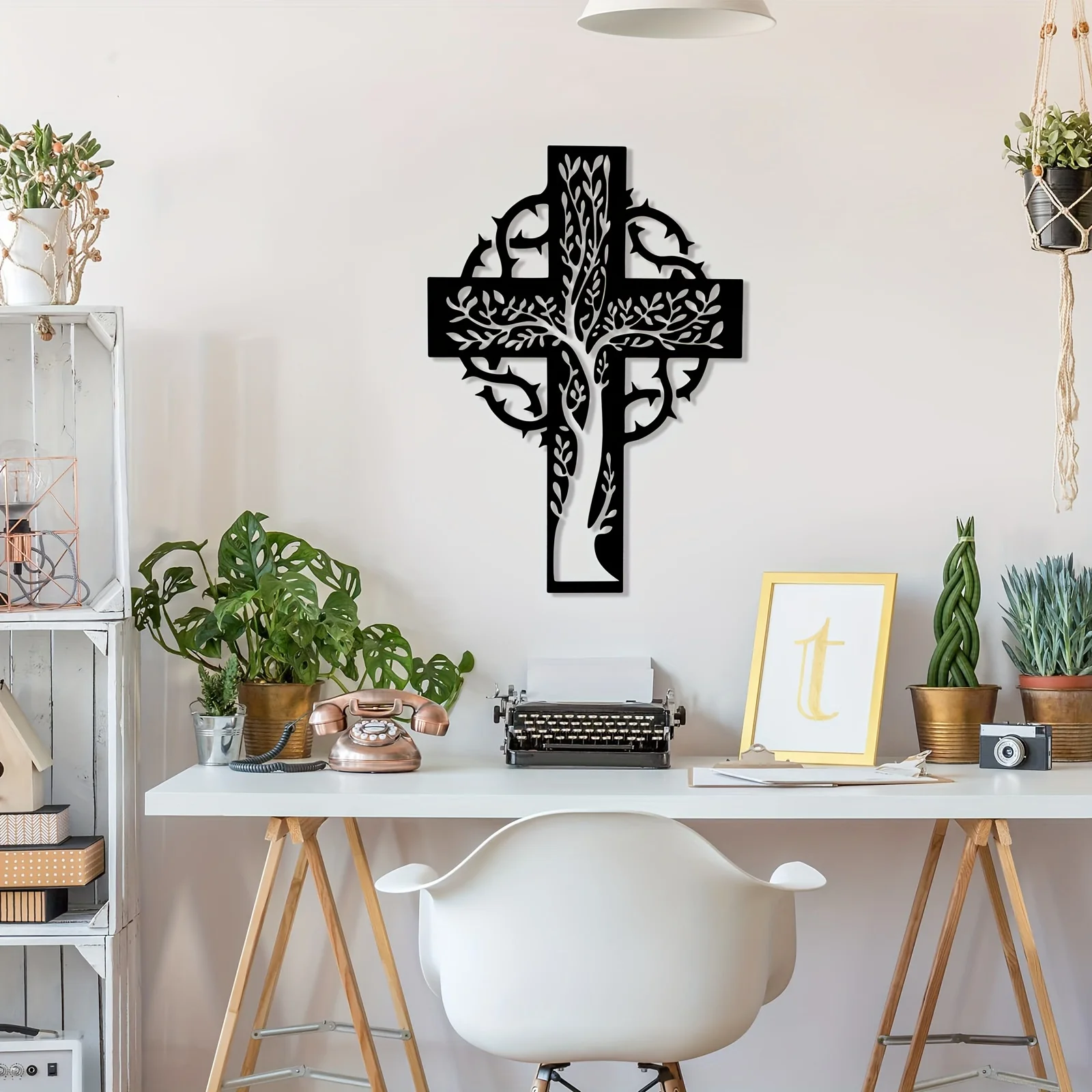 1pc 13.8 Inch God Metal Logo Decoration, Black Metal Cross Tree Of Life Symbol Wall Decoration Religious Kitchen Decoration
1pc 13.8 Inch God Metal Logo Decoration, Black Metal Cross Tree Of Life Symbol Wall Decoration Religious Kitchen Decoration