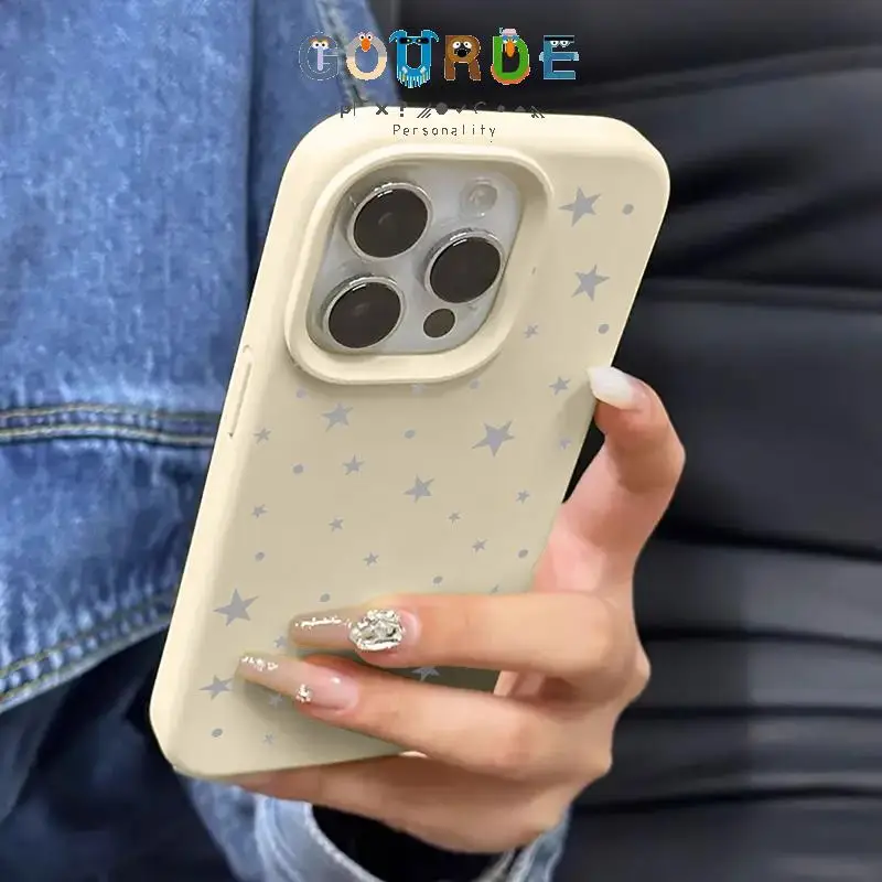 Gourde Simple Silver Star Pattern Silicone Soft Shockproof Phone Case for Iphone 16 15 14 12 13 11 Pro Max 7 8 Plus Iphon X Xr
Gourde Simple Silver Star Pattern Silicone Soft Shockproof Phone Case for Iphone 16 15 14 12 13 11 Pro Max 7 8 Plus Iphon X Xr