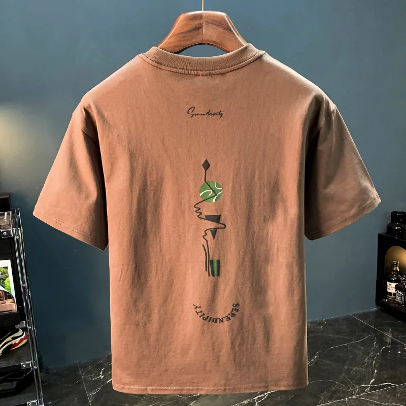 Summer Loose CasualTT-shirt Men's Thin Printed Korean StyleinsSimple Style Short-Sleeved Top Trendy Worsted Clothes
Summer Loose CasualTT-shirt Men's Thin Printed Korean StyleinsSimple Style Short-Sleeved Top Trendy Worsted Clothes