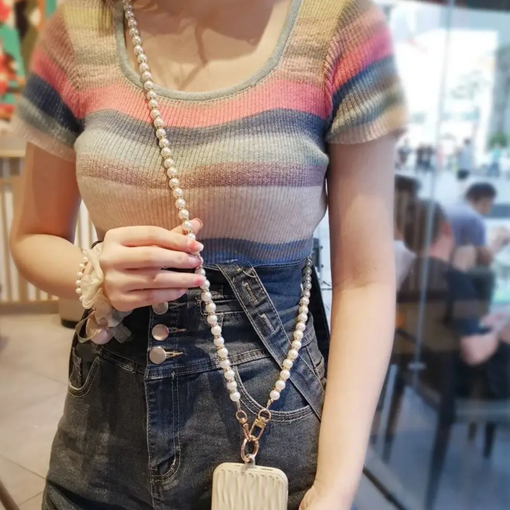 Single Shoulder Pearl Phone Lanyard Crossbody Handmade Bead Phone Chain Glitter With Patch Cellphone Straps Phone Charm
Single Shoulder Pearl Phone Lanyard Crossbody Handmade Bead Phone Chain Glitter With Patch Cellphone Straps Phone Charm