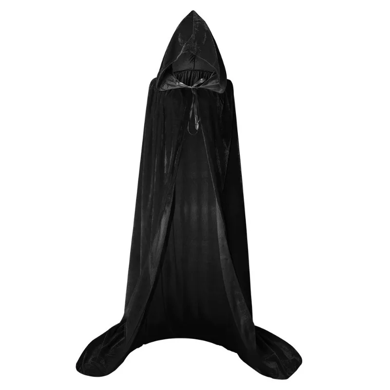 Christmas Grim Reaper Cloak Velvet Long Hooded Unisex Cape for Devil Witch Wizard Halloween Christmas Cosplay Cloak
Christmas Grim Reaper Cloak Velvet Long Hooded Unisex Cape for Devil Witch Wizard Halloween Christmas Cosplay Cloak
