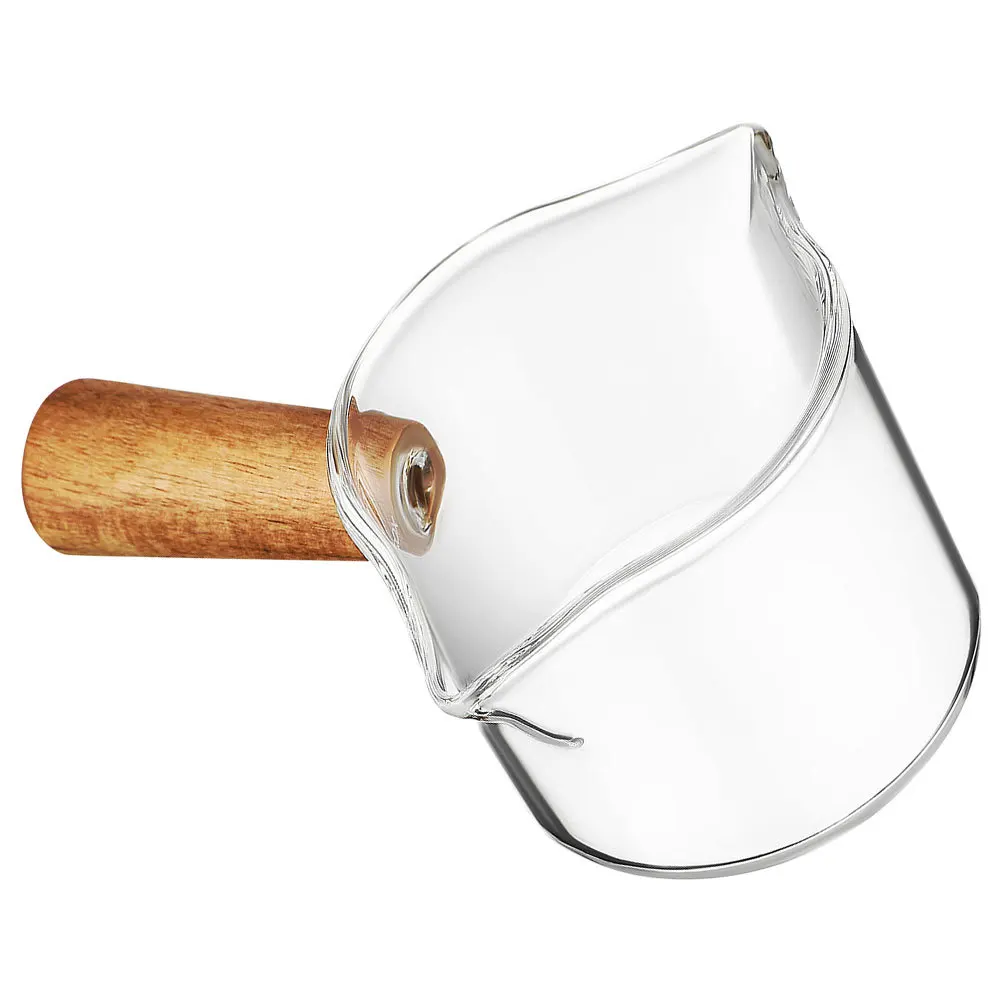 Heat Resistant Clear Glass Milk Pitcher Small Size Creamer Container for Home Coffee Shops Restaurant Syrup Pourer 
Heat Resistant Clear Glass Milk Pitcher Small Size Creamer Container for Home Coffee Shops Restaurant Syrup Pourer