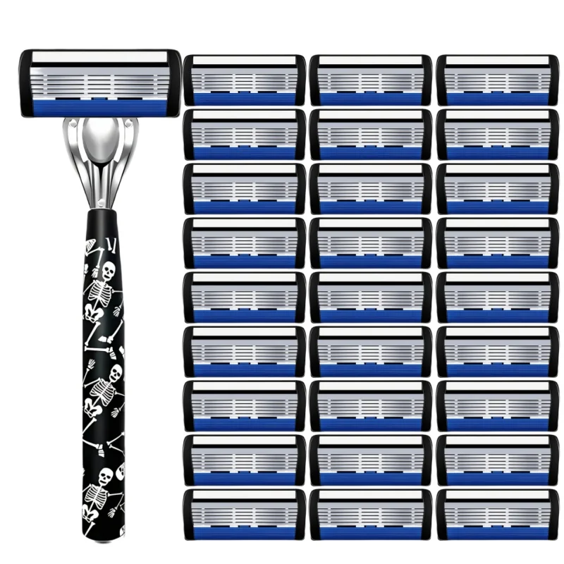 Handle Profession 6-Layers Blade System Man Manual Shaving Razor with Storage Box Easy to Clean Suitable for Travel Carry
Handle Profession 6-Layers Blade System Man Manual Shaving Razor with Storage Box Easy to Clean Suitable for Travel Carry