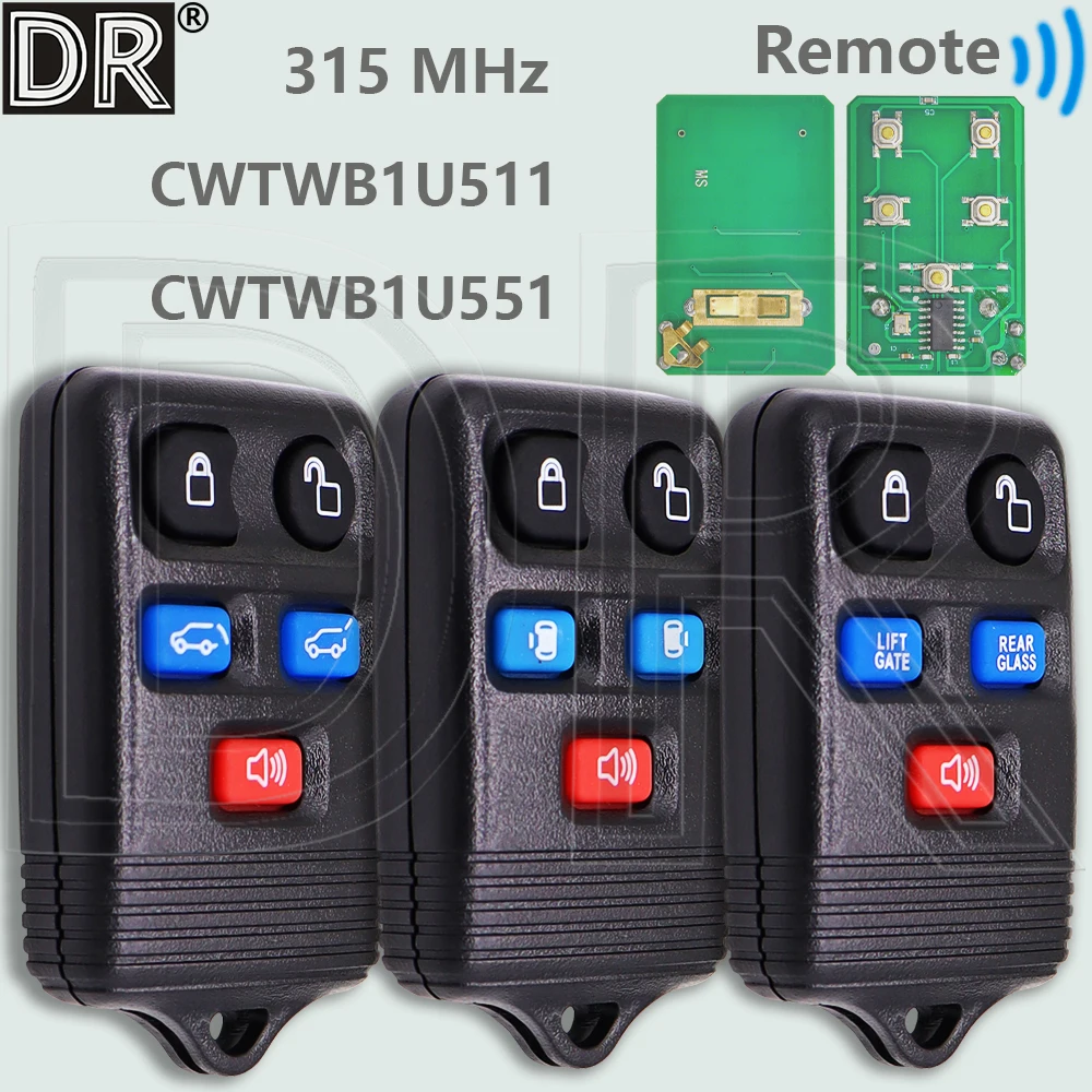 DR CWTWB1U511 CWTWB1U551 315 МГц автомобильный дистанционный ключ для Ford Expedition Windstar Freestar Lincoln Navigator Mercury Monterey Expedit
DR CWTWB1U511 CWTWB1U551 315 МГц автомобильный дистанционный ключ для Ford Expedition Windstar Freestar Lincoln Navigator Mercury Monterey Expedit