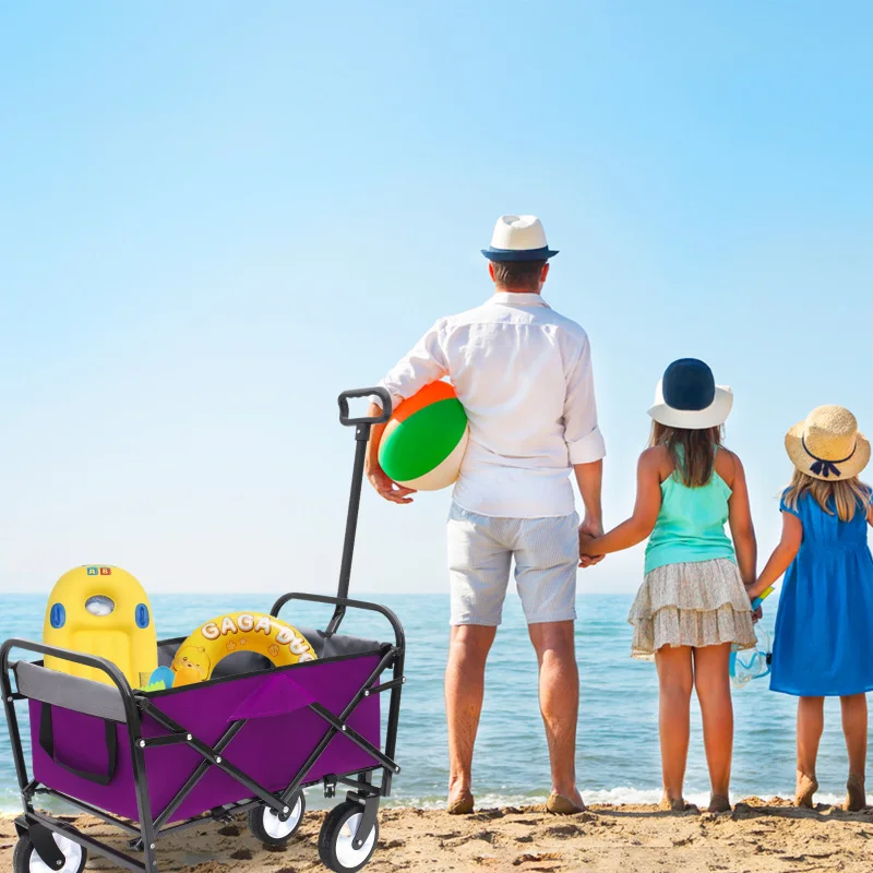 Purple Collapsible Foldable Wagon Cart With Strapping System Beach Wagon Utility Wagon Grocery Cart Supports 225lbs
Purple Collapsible Foldable Wagon Cart With Strapping System Beach Wagon Utility Wagon Grocery Cart Supports 225lbs
