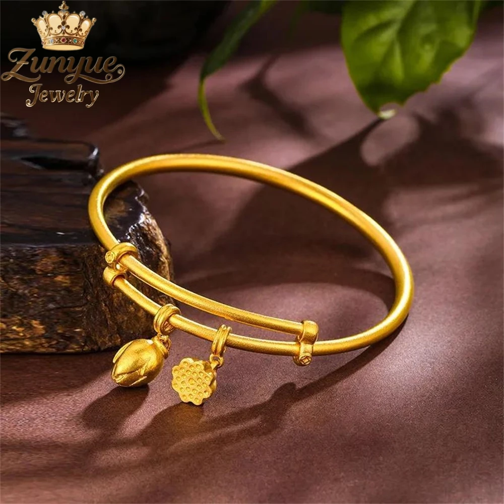 High-End Sand Gold Lotus Flower Bracelet Luxury Quality Jewelry Best Selling Fashion Jewelry Exquisite Charms Elegant Popular
High-End Sand Gold Lotus Flower Bracelet Luxury Quality Jewelry Best Selling Fashion Jewelry Exquisite Charms Elegant Popular