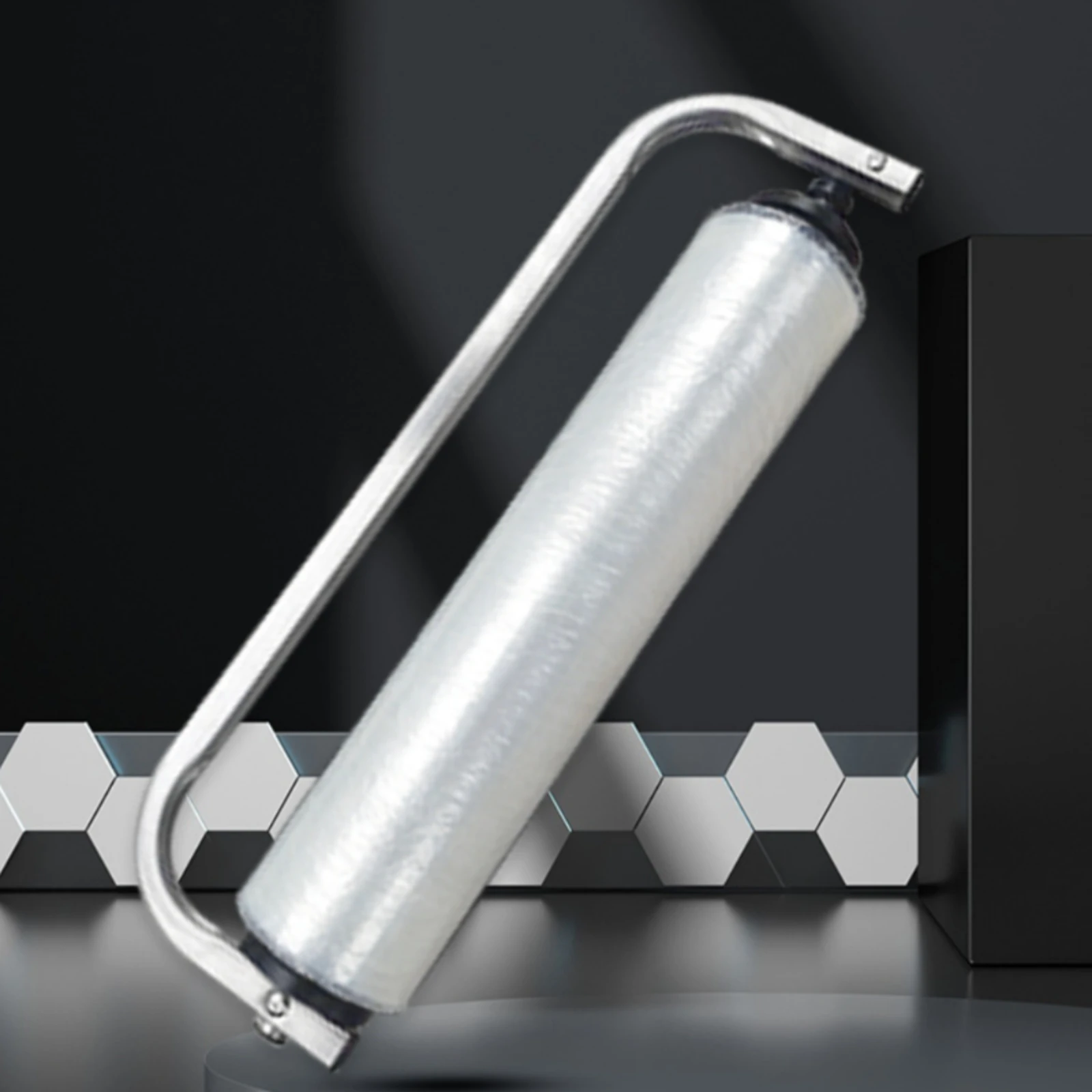 Handheld Stretch Film Dispenser Cylindrical Holder Stretch Film Dispenser Manual Pallet Wrapper Silver Packing Tool
Handheld Stretch Film Dispenser Cylindrical Holder Stretch Film Dispenser Manual Pallet Wrapper Silver Packing Tool