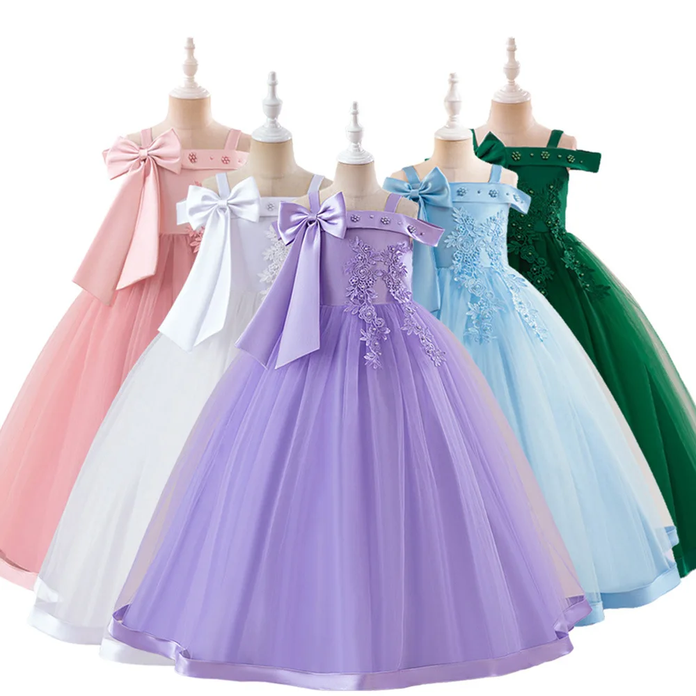 Elegant Bridesmaid Party Girls Dresses Flower Big Bow White Wedding Princess Dress for Kids Birthday Prom Christmas Costume
Elegant Bridesmaid Party Girls Dresses Flower Big Bow White Wedding Princess Dress for Kids Birthday Prom Christmas Costume
