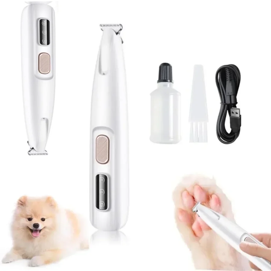 Pet Dog Electric Groomer Trimmer with LED Light Waterproof Pet Foot Hair Trimmer Low Noise Cat Dog Face Foot Ear Hip Paw Shaver
Pet Dog Electric Groomer Trimmer with LED Light Waterproof Pet Foot Hair Trimmer Low Noise Cat Dog Face Foot Ear Hip Paw Shaver
