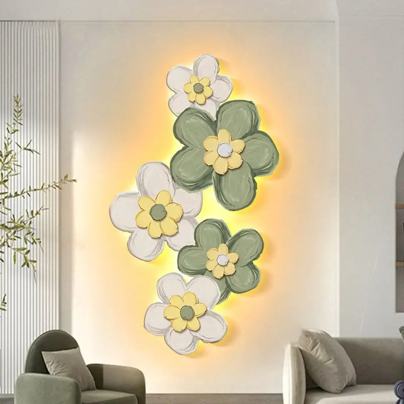 Cream wind flower entrance door decoration painting LED light painting high-end atmospheric wall murals
Cream wind flower entrance door decoration painting LED light painting high-end atmospheric wall murals