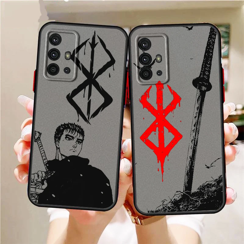 Berserk Popular Anime Art Frosted Translucent For Samsung Galaxy S24 S23 S22 S21 S20 FE S10 S9 S8 Plus Ultra Pro 5G Funda
Berserk Popular Anime Art Frosted Translucent For Samsung Galaxy S24 S23 S22 S21 S20 FE S10 S9 S8 Plus Ultra Pro 5G Funda
