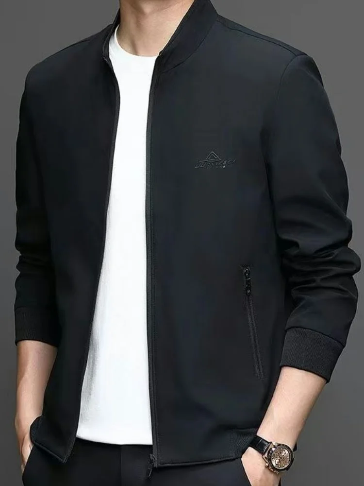 Spring Autumn New Sle Men's Casual Jaet Stand Collar Versatile Mid-aged Dad Clothes Top Thin Busin Outerwear
Spring Autumn New Sle Men's Casual Jaet Stand Collar Versatile Mid-aged Dad Clothes Top Thin Busin Outerwear